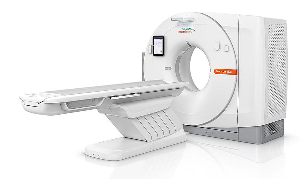 Computertomograph Scanner der neusten Generation für patientenorientierte Untersuchungen - Abbildung von Siemens